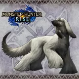 Monster Hunter Rise - "Long Coat Costume" Palamute layered armor set