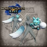 Monster Hunter Rise - "Stuffed Goss Harag" Hunter layered weapon (Dual Blades)