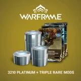 Warframe:3210 Platinum + Triple Rare Mod