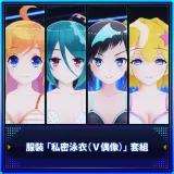 Livestream Costume [Private Swimsuit: V-Idols] Set