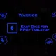 Easy Dice for RPG/Tabletop - Warrior Theme