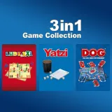 3in1 Game Collection: Ludo XXL + Yatzi + DOG