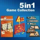 5in1 Game Collection: MyRummy + 4 in a row + Backgammon + Checkers + Mills