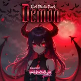 Kawaii Puzzle Quest - Demon Girl Photo Pack