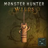 Monster Hunter Wilds - Pendant: Stretched White Cat