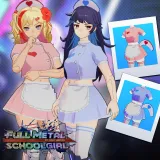 Full Metal Schoolgirl - "Lovely Nurse" Costume in 2 Color Varieties (usable by either Machine Girl) (English/Chinese/Korean/Japanese Ver.)