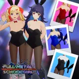 Full Metal Schoolgirl - "Bunny Girl" Costume in 2 Color Varieties (partially usable by either Machine Girl) (English/Chinese/Korean/Japanese Ver.)
