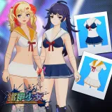 Full Metal Schoolgirl - "Sailor Bikini" Costume in 2 Color Varieties (usable by either Machine Girl) (English/Chinese/Korean/Japanese Ver.)