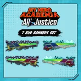 MY Hero Academia: Allâ€s Justice - 7 HUD Banners Set