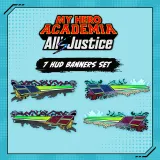 MY Hero Academia: Allâ€s Justice - 7 HUD Banners Set