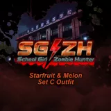 School Girl/Zombie Hunter Starfruit ＆ Melon Set C Outfit (English Ver.)