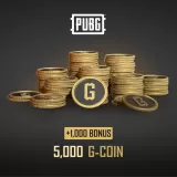 5,000 (+1,000ボーナス) G-Coin