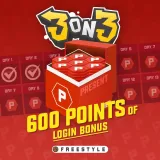 3on3 FreeStyle – 600ポイントのログインボーナス