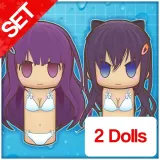 Senran Kagura PBS Valkyrie Drive -Bhikkhuni- Wooden Doll Set