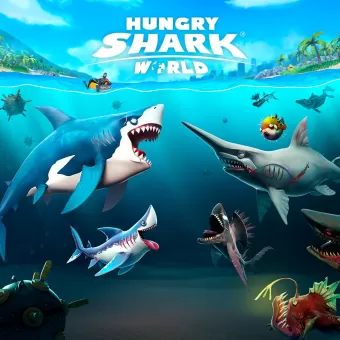 Hungry Shark World PS4 cover art