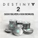 3000 (+500 Bonus) Destiny 2 Silver (Virtual Currency)