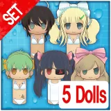 Senran Kagura Peach Beach Splash — Crimson Squad Doll Set