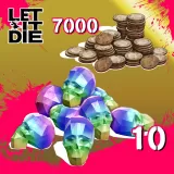 10 Death Metals + 7,000 Kill Coins
