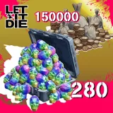 280 Death Metals + 150,000 Kill Coins