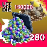 280 Death Metals + 150,000 Kill Coins (Virtual Currency)