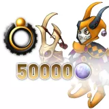 Rainbow Moon - 50,000 Rainbow Pearls (Zelorus) + Black Ring