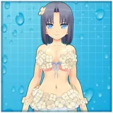 Flower pattern swimsuit