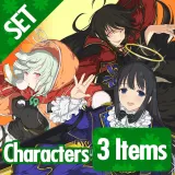 Senran Kagura Burst Re:Newal — Kagura, Naraku, and Ryōki Set