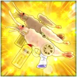 Shrimp tempura Twin hand gun