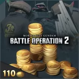 MS Gundam Battle Operation 2 - 110 Tokens, Gelgoog G, T-shirt: 3rd Anniversary and Backpack: Fin Funnel