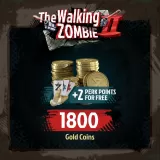 The Walking Zombie 2 – ボーナス付きゴールドコインの通常パック（1800 + 2パークポイント）